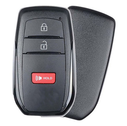 Keyless2Go 2023, 2024, 2025 Toyota 3-Button Replacement Smart Remote Proximity Key Fob